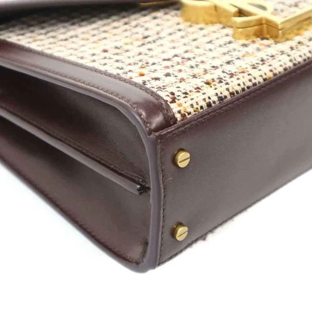 Saint Laurent Paris Baby Cassandra Tweed Shoulder Bag - Picture 8 of 9